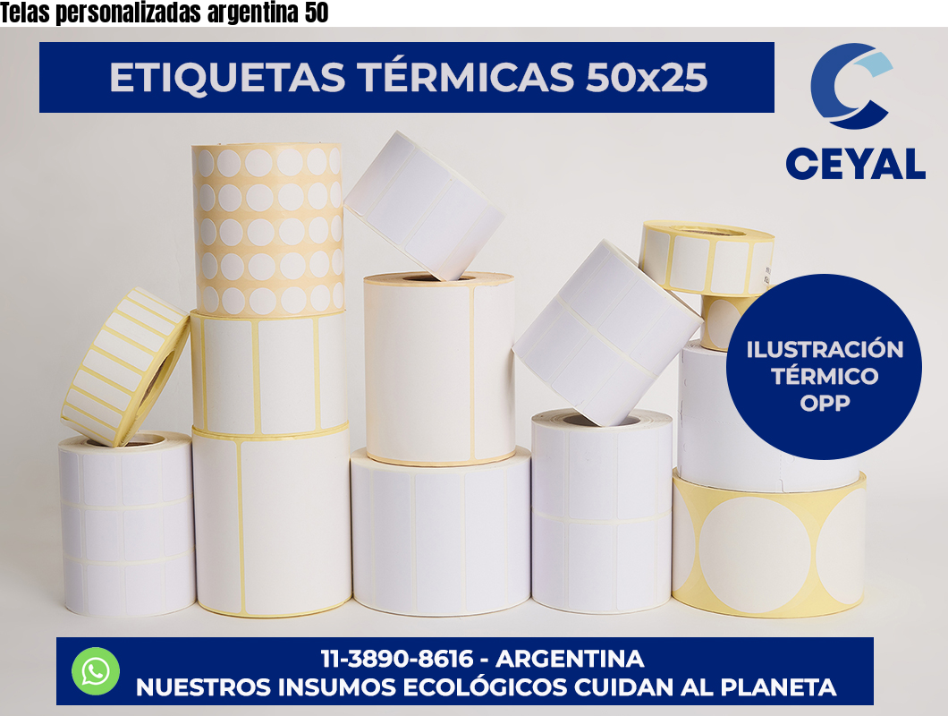 Telas personalizadas argentina 50