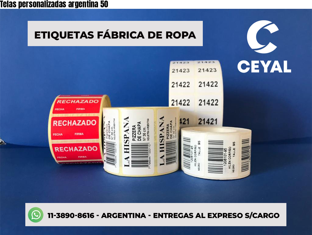 Telas personalizadas argentina 50