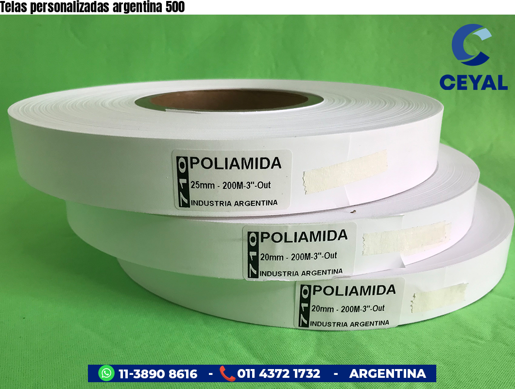 Telas personalizadas argentina 500