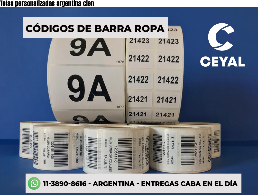 Telas personalizadas argentina cien