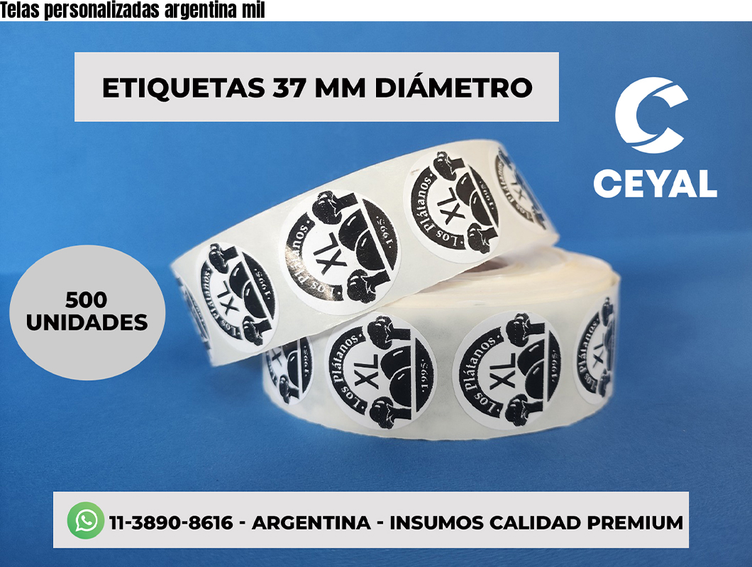 Telas personalizadas argentina mil