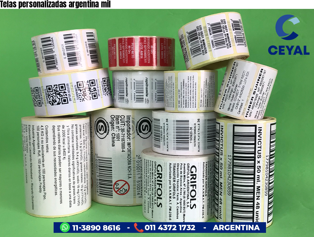 Telas personalizadas argentina mil
