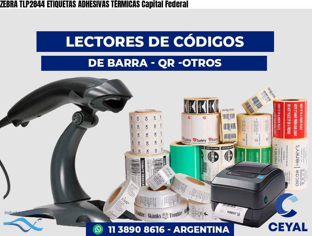 ZEBRA TLP2844 ETIQUETAS ADHESIVAS TÉRMICAS Capital Federal