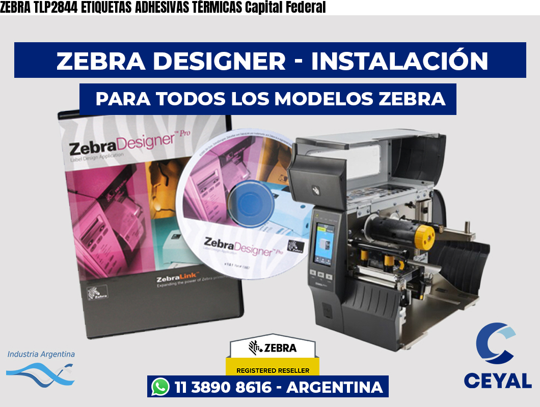 ZEBRA TLP2844 ETIQUETAS ADHESIVAS TÉRMICAS Capital Federal