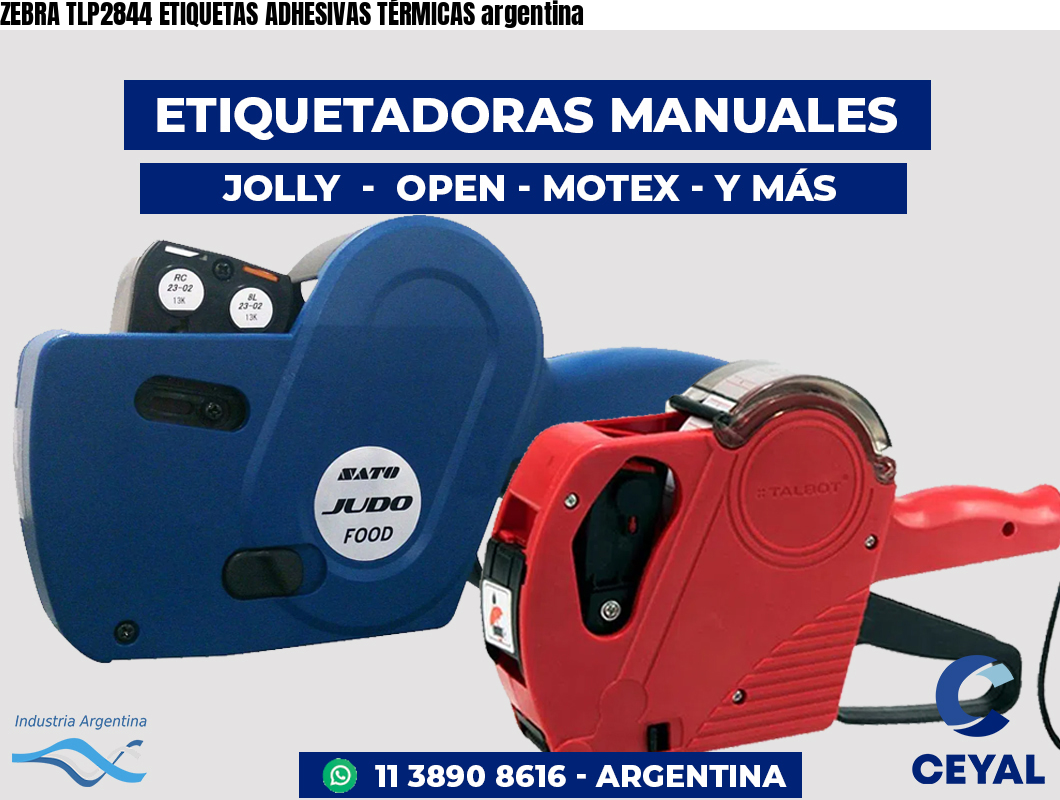 ZEBRA TLP2844 ETIQUETAS ADHESIVAS TÉRMICAS argentina
