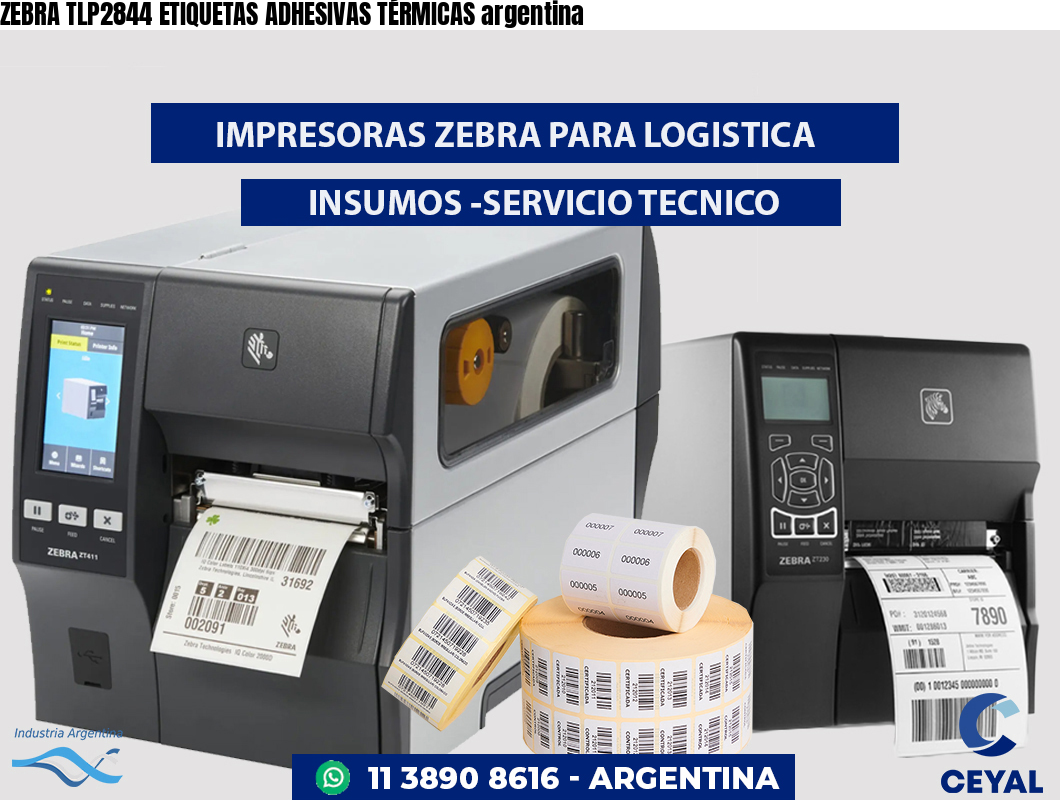 ZEBRA TLP2844 ETIQUETAS ADHESIVAS TÉRMICAS argentina