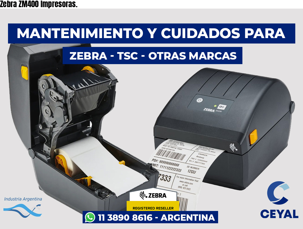 Zebra ZM400 Impresoras.