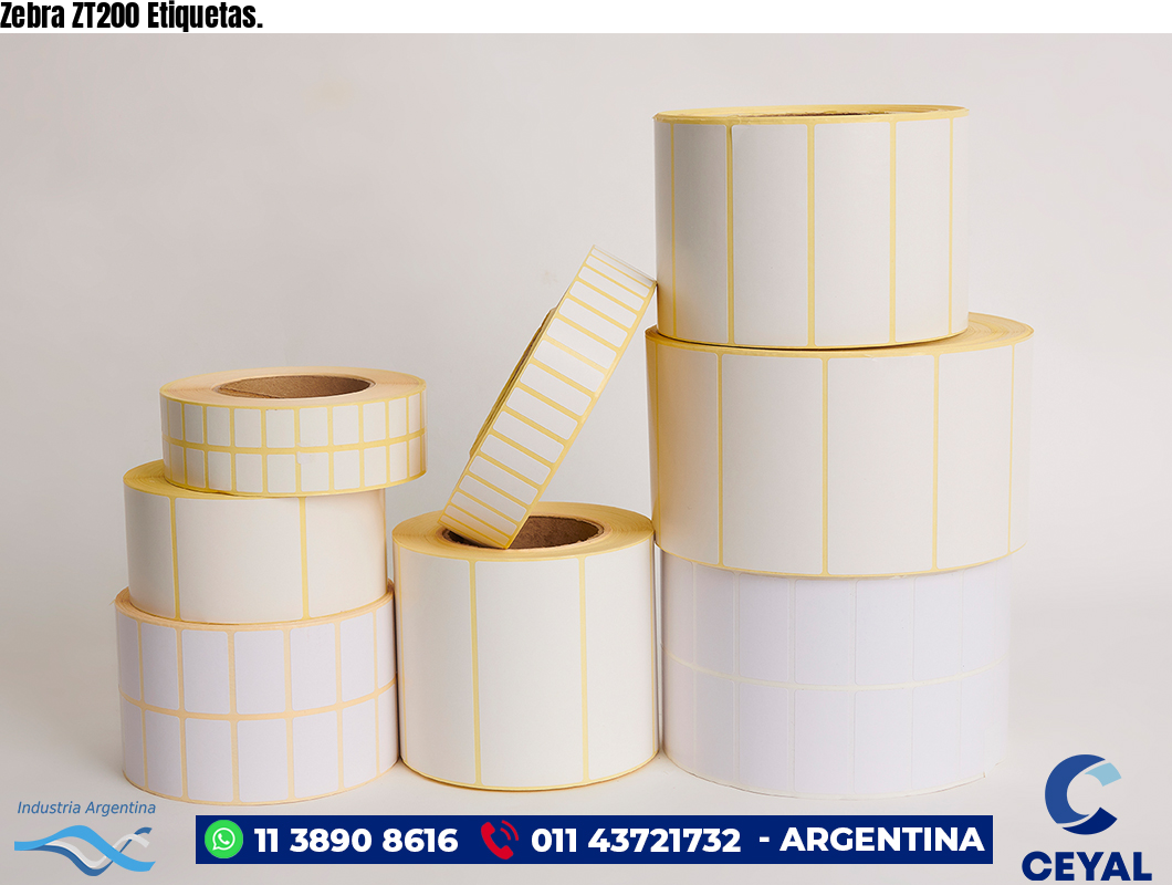 Zebra ZT200 Etiquetas.
