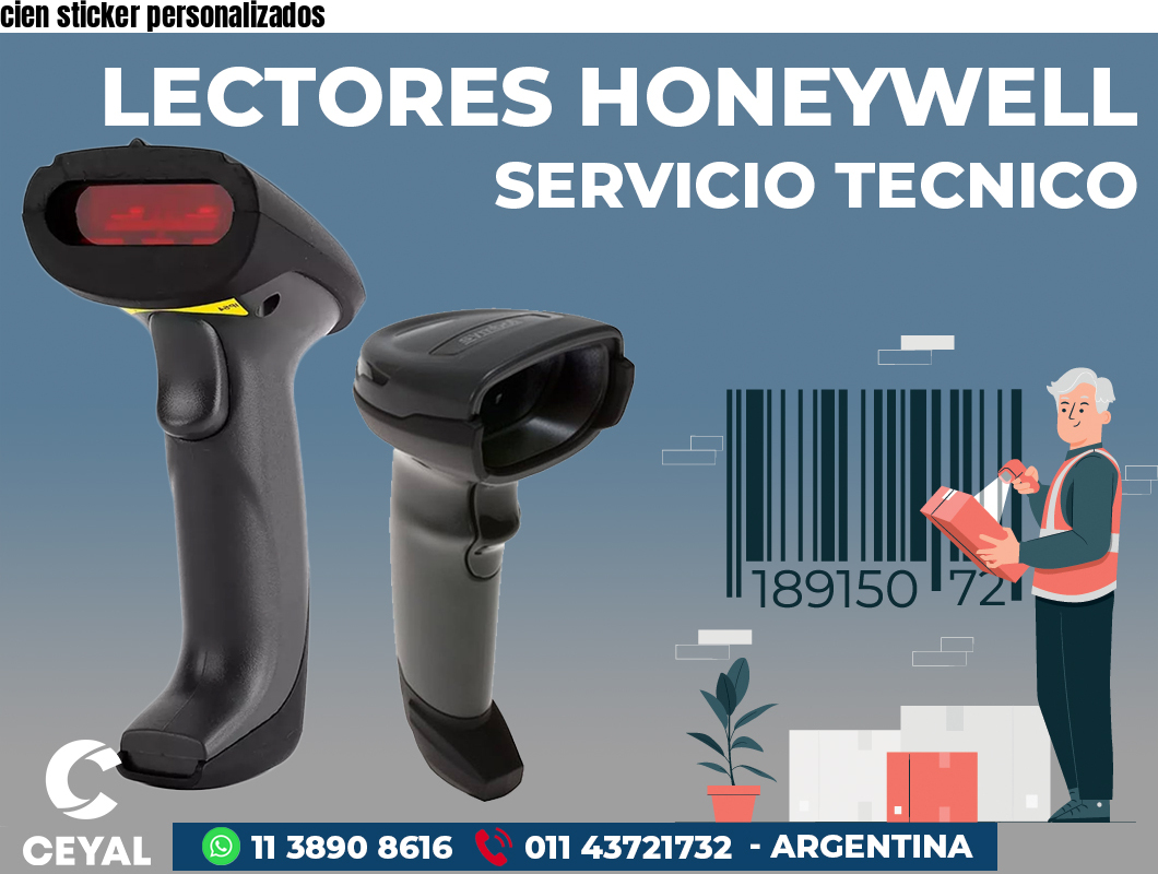 cien sticker personalizados 