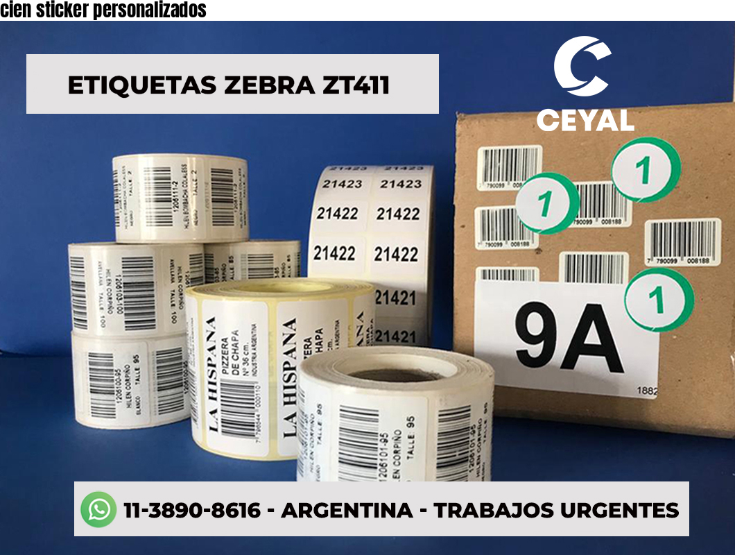 cien sticker personalizados 