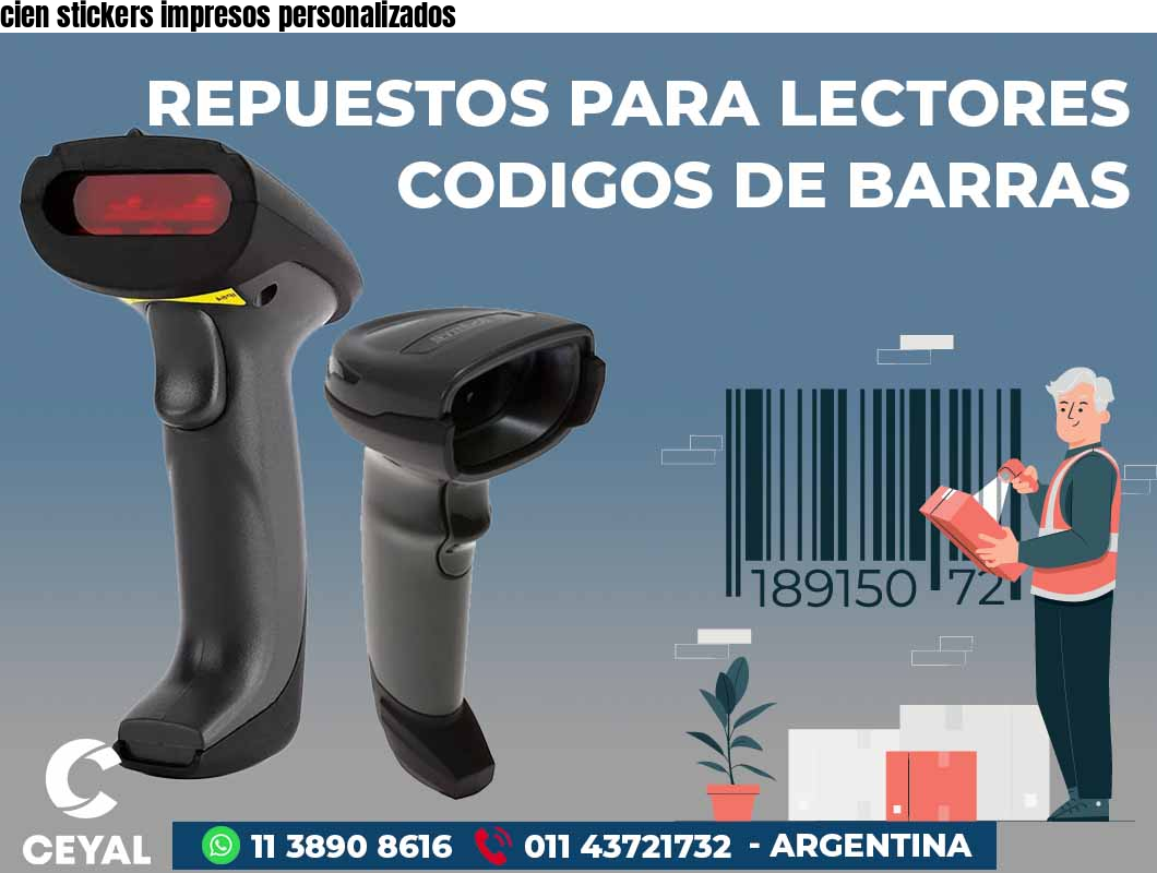 cien stickers impresos personalizados