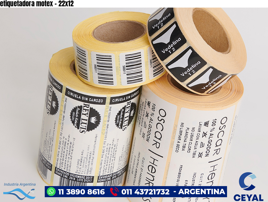 etiquetadora motex - 22x12