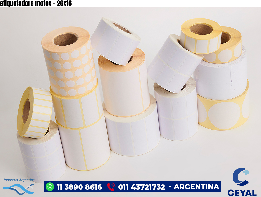 etiquetadora motex - 26x16