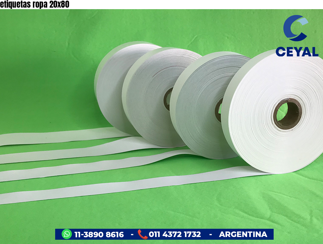etiquetas ropa 20x80