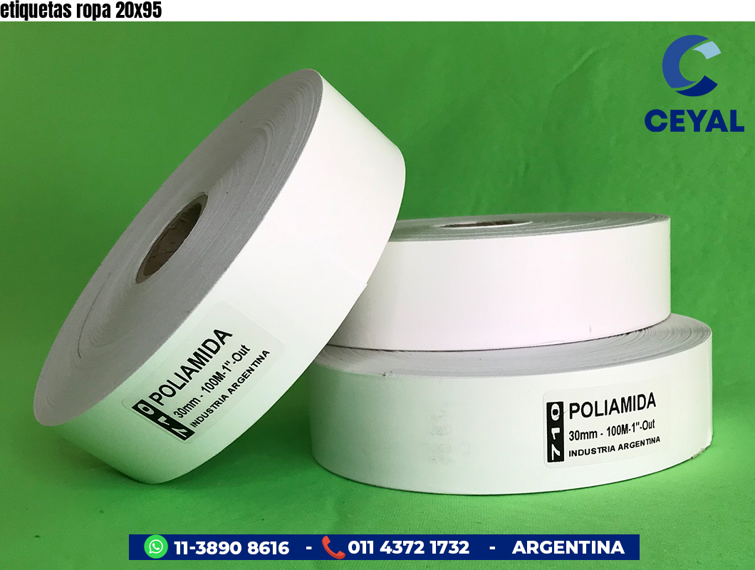 etiquetas ropa 20x95