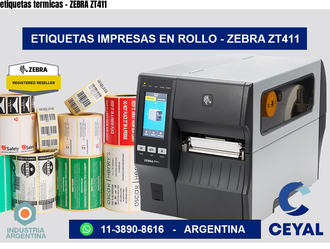 etiquetas termicas – ZEBRA ZT411