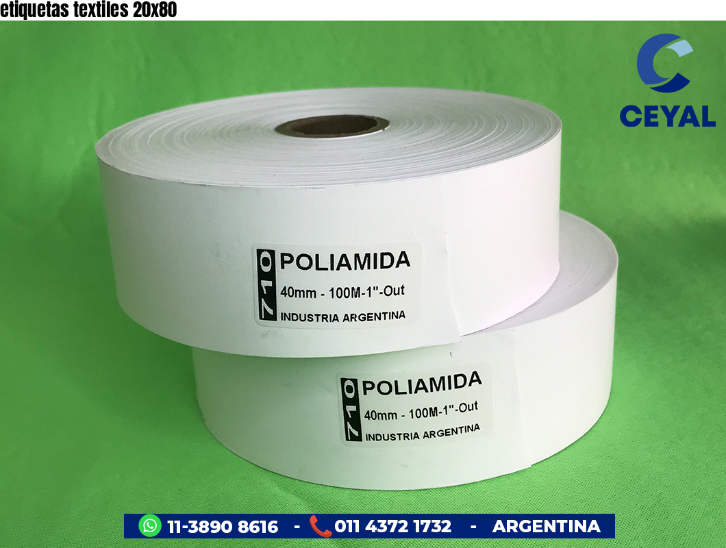 etiquetas textiles 20x80