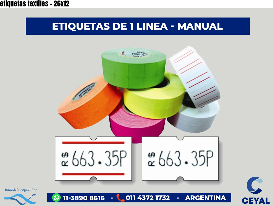 etiquetas textiles - 26x12