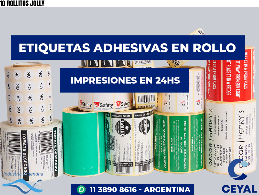 10 ROLLITOS JOLLY