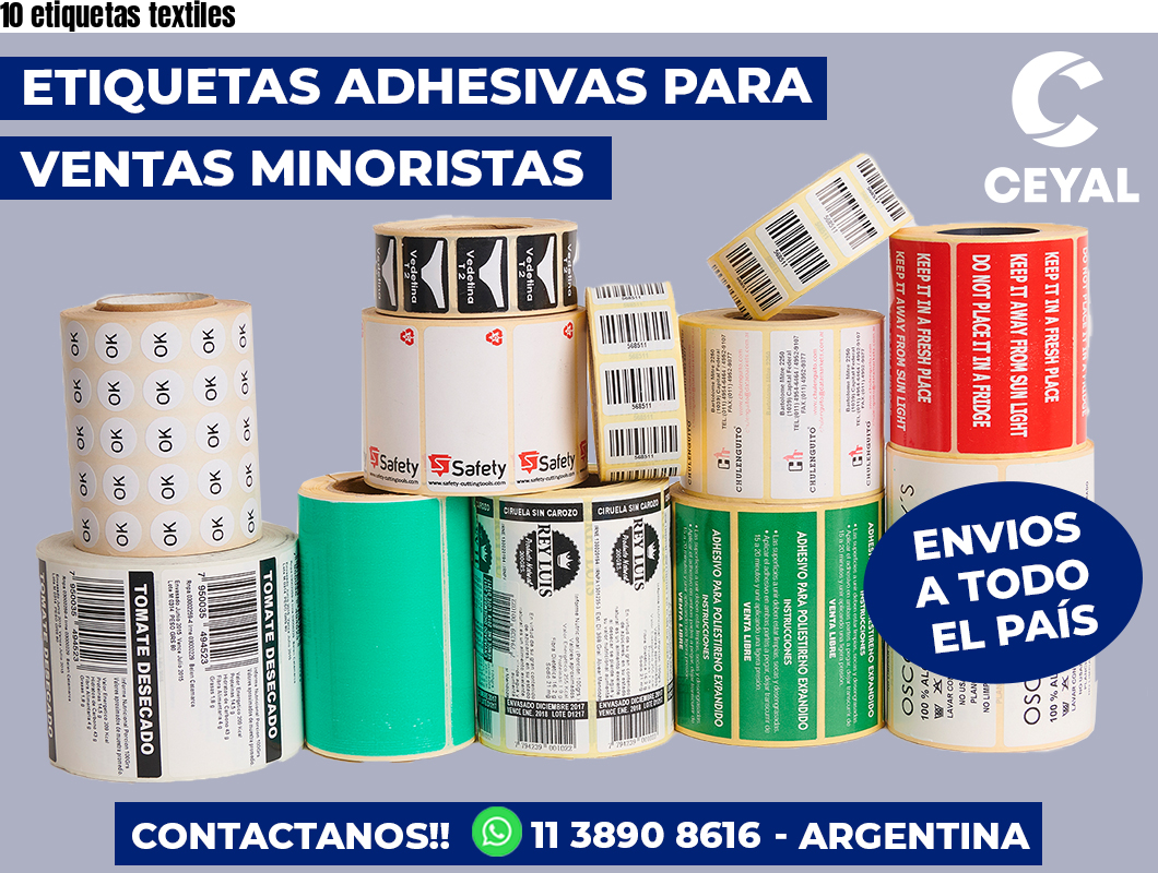 10 etiquetas textiles