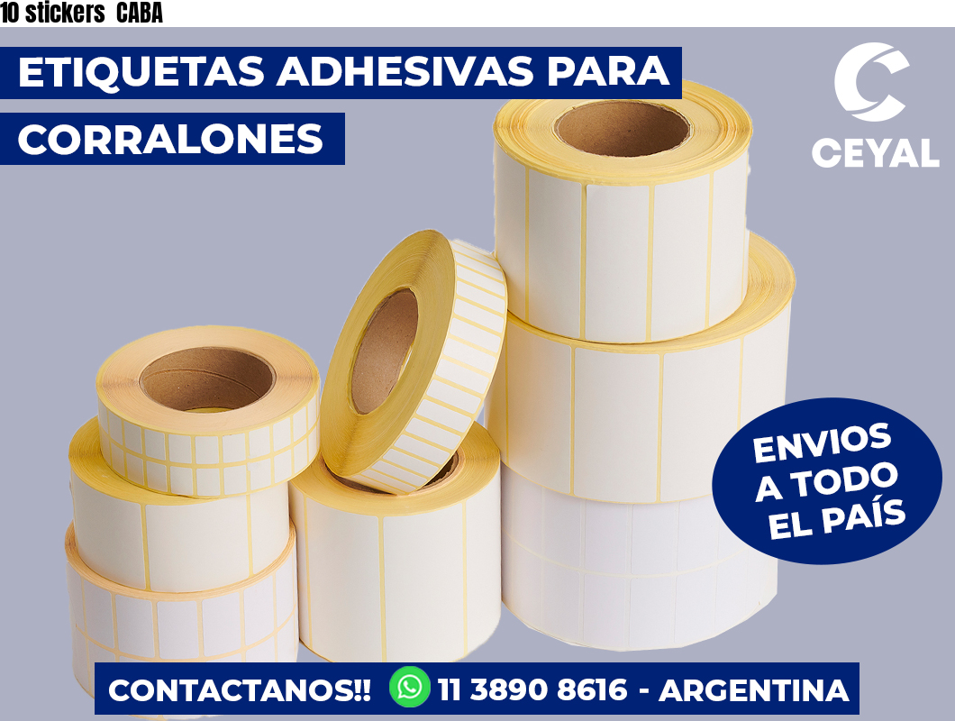 10 stickers  CABA