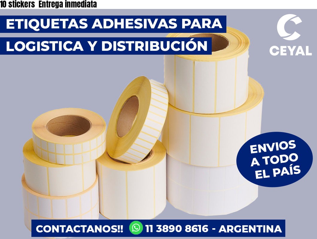 10 stickers  Entrega inmediata