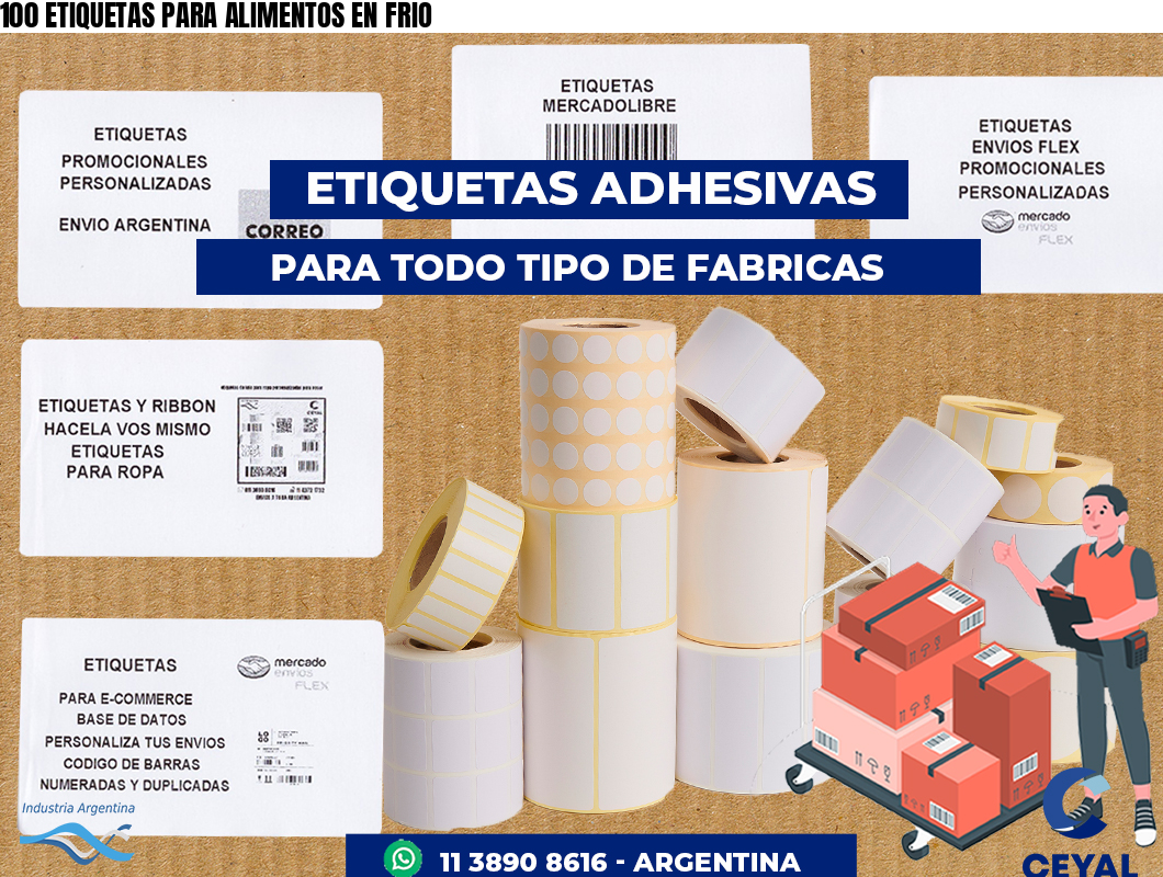 100 ETIQUETAS PARA ALIMENTOS EN FRIO