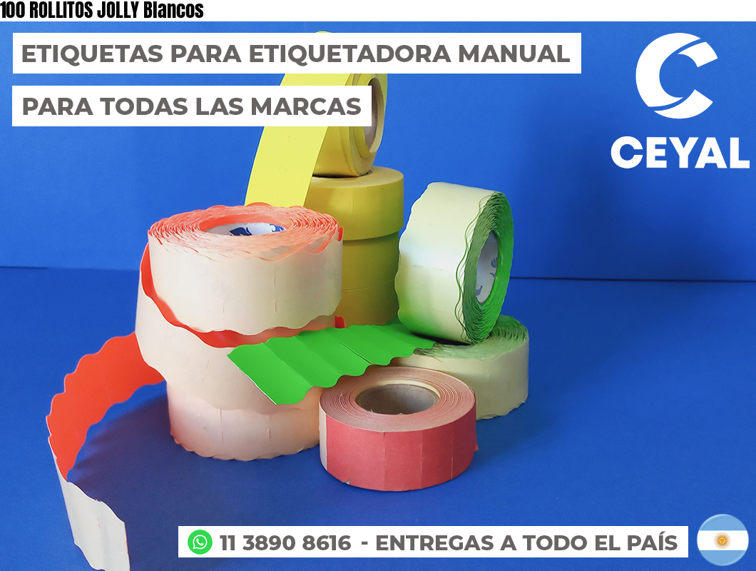 100 ROLLITOS JOLLY Blancos