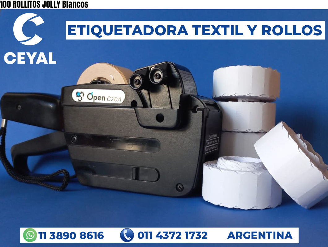 100 ROLLITOS JOLLY Blancos