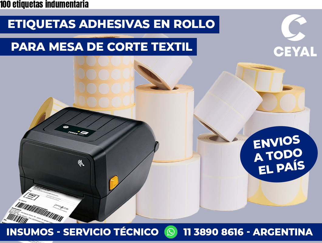 100 etiquetas indumentaria