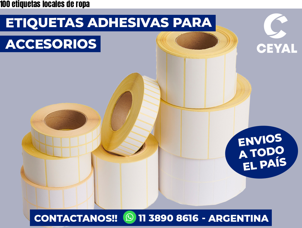 100 etiquetas locales de ropa