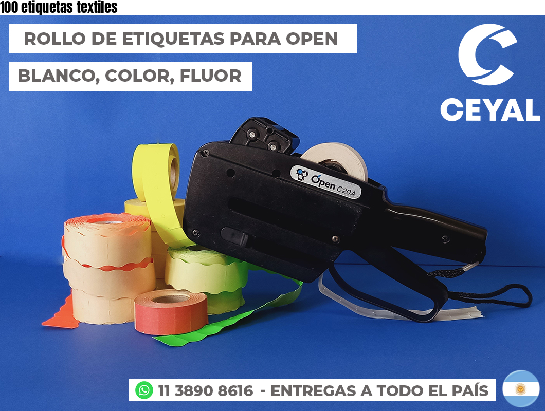100 etiquetas textiles