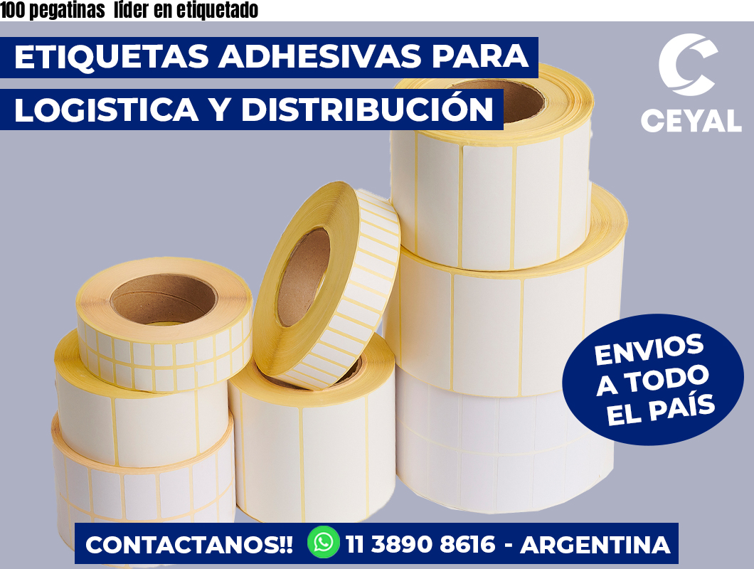 100 pegatinas líder en etiquetado