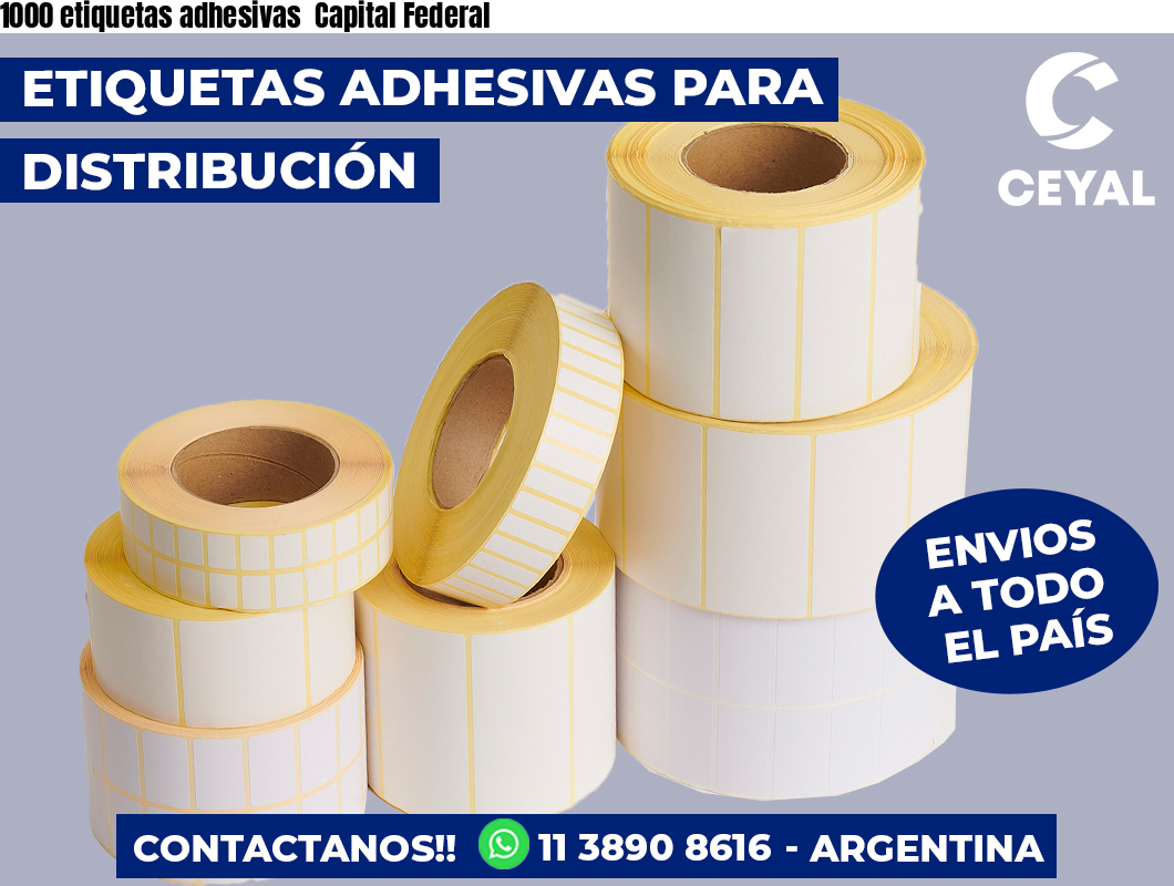 1000 etiquetas adhesivas  Capital Federal