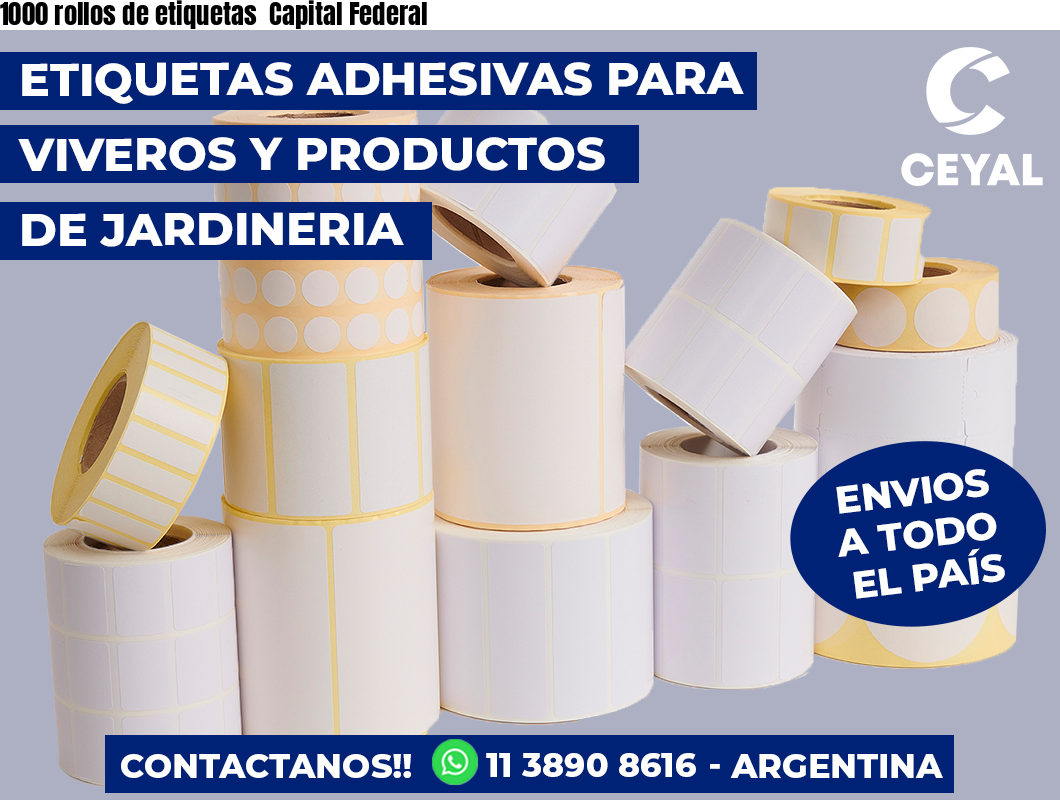 1000 rollos de etiquetas  Capital Federal