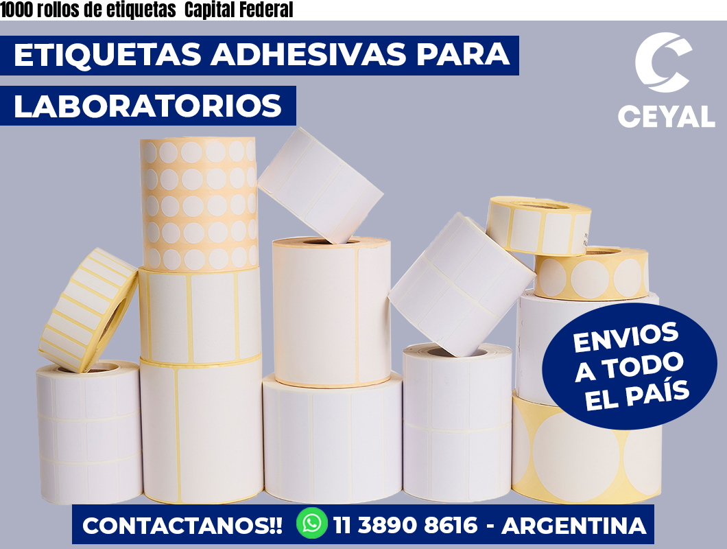 1000 rollos de etiquetas  Capital Federal