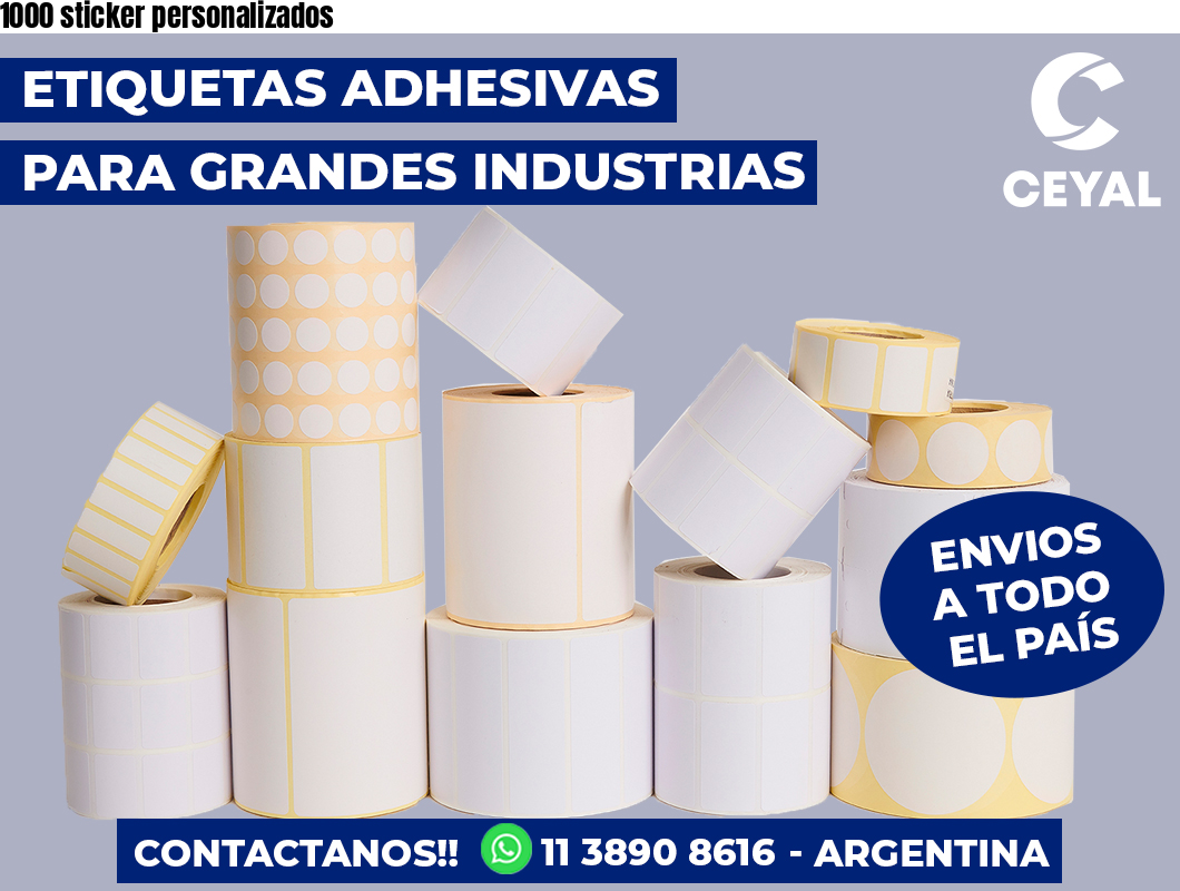 1000 sticker personalizados 