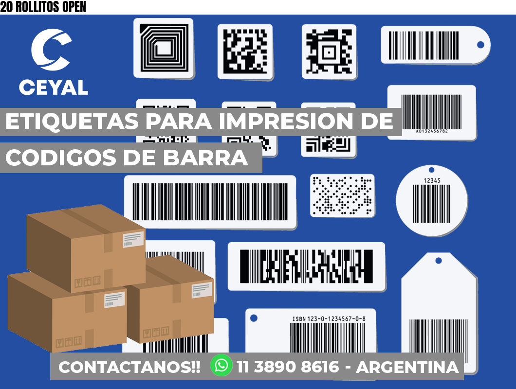 20 ROLLITOS OPEN