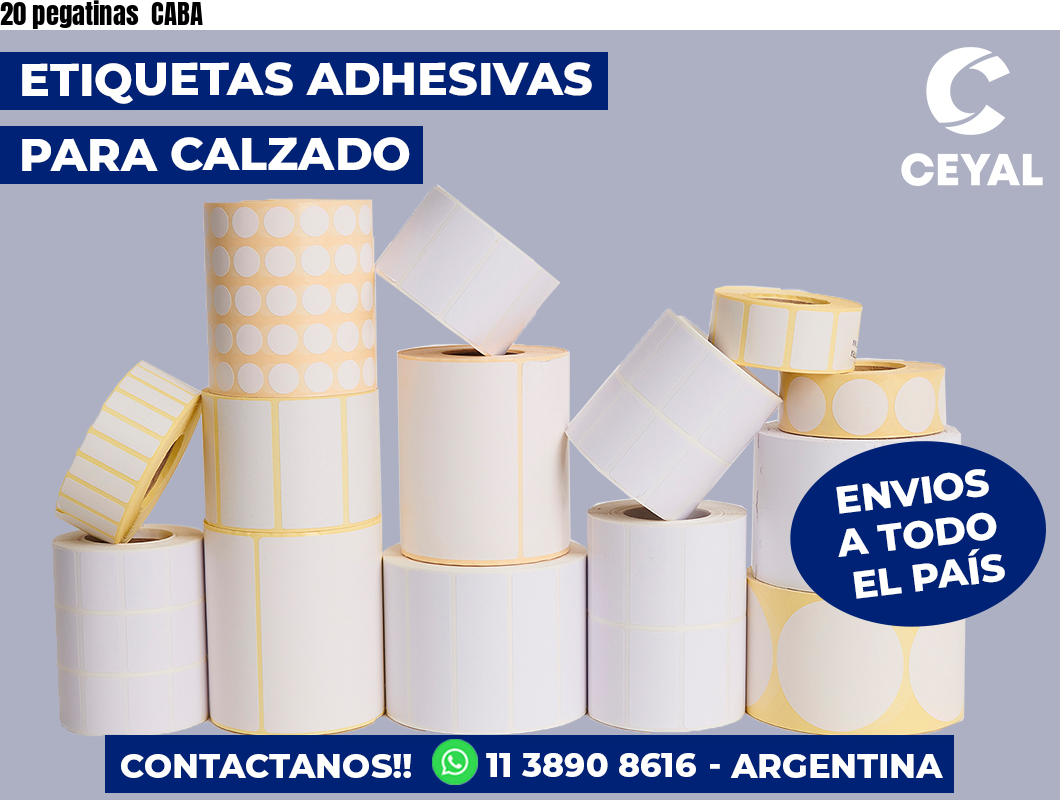 20 pegatinas CABA