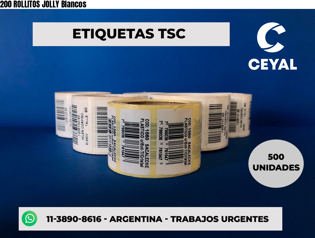 200 ROLLITOS JOLLY Blancos