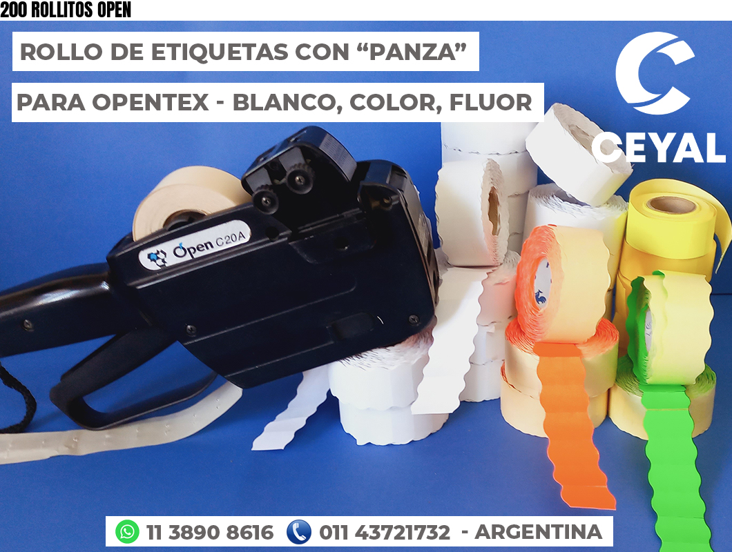 200 ROLLITOS OPEN