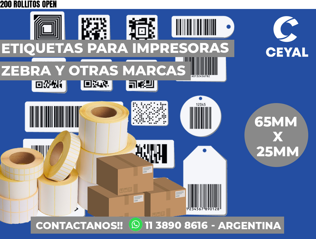 200 ROLLITOS OPEN
