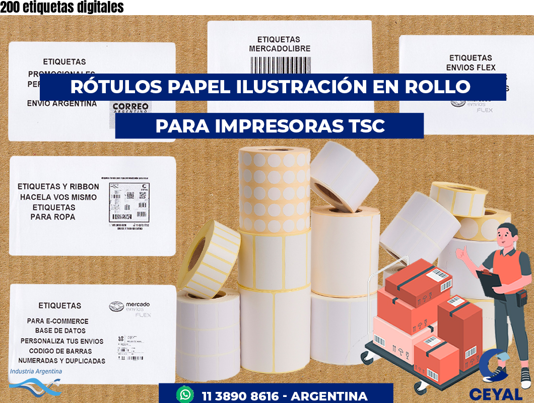200 etiquetas digitales