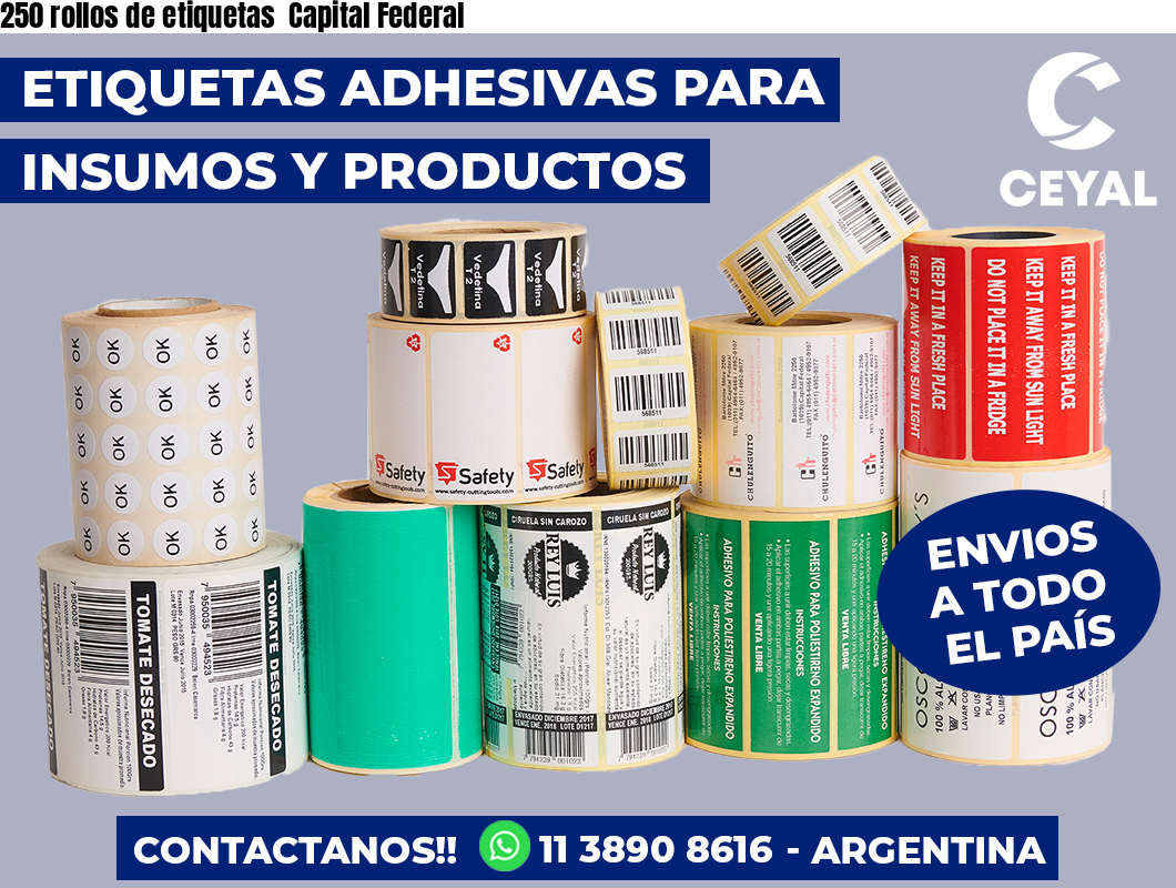 250 rollos de etiquetas  Capital Federal