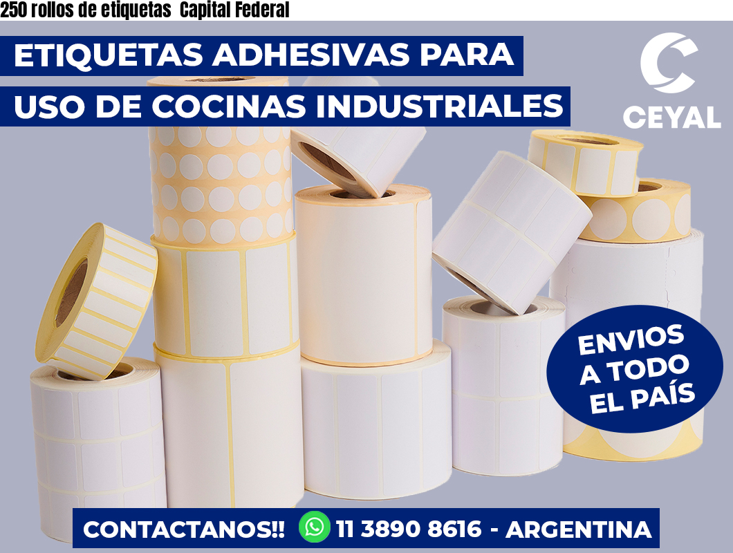 250 rollos de etiquetas  Capital Federal