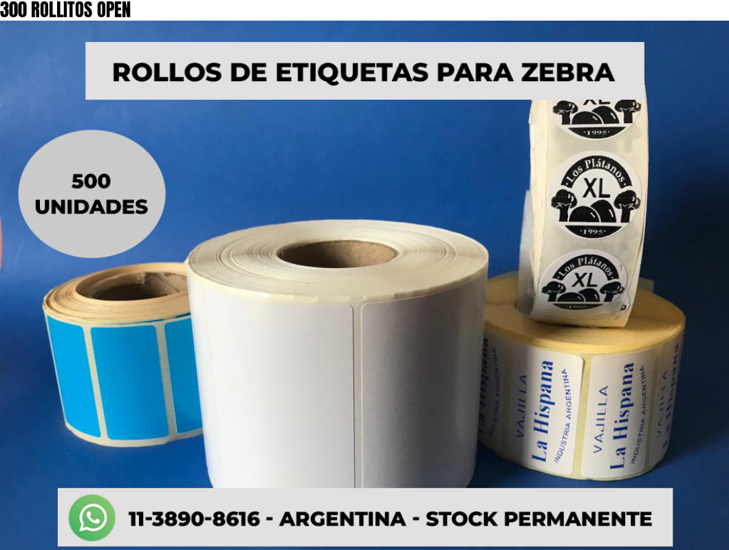 300 ROLLITOS OPEN