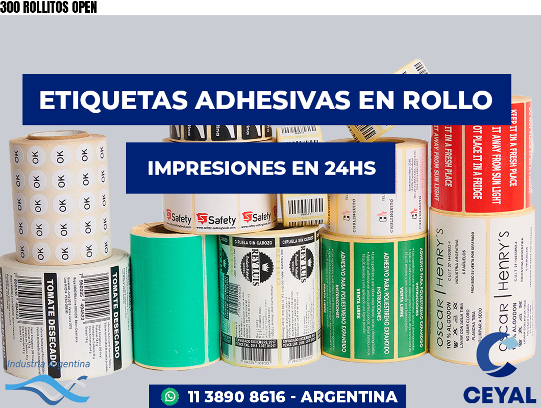 300 ROLLITOS OPEN