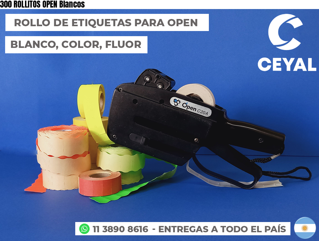 300 ROLLITOS OPEN Blancos