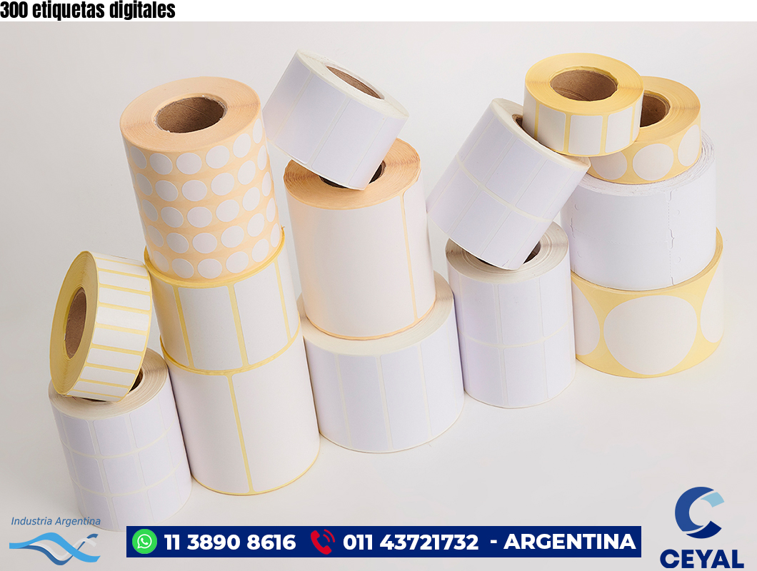 300 etiquetas digitales
