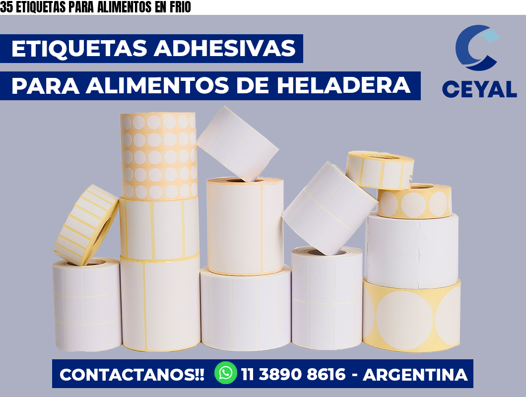35 ETIQUETAS PARA ALIMENTOS EN FRIO